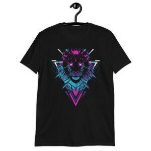 Détail du t-shirt Le Lion, design artistique