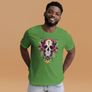 Détail du t-shirt SkullColor #11, design artistique