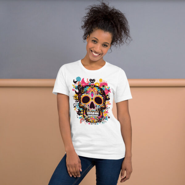 Détail du t-shirt SkullColor #30, design artistique