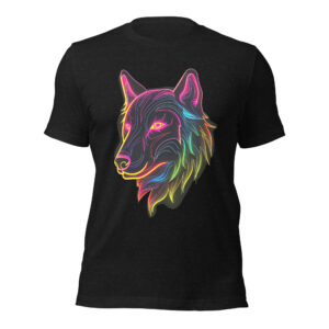 T-shirt Loup Néon