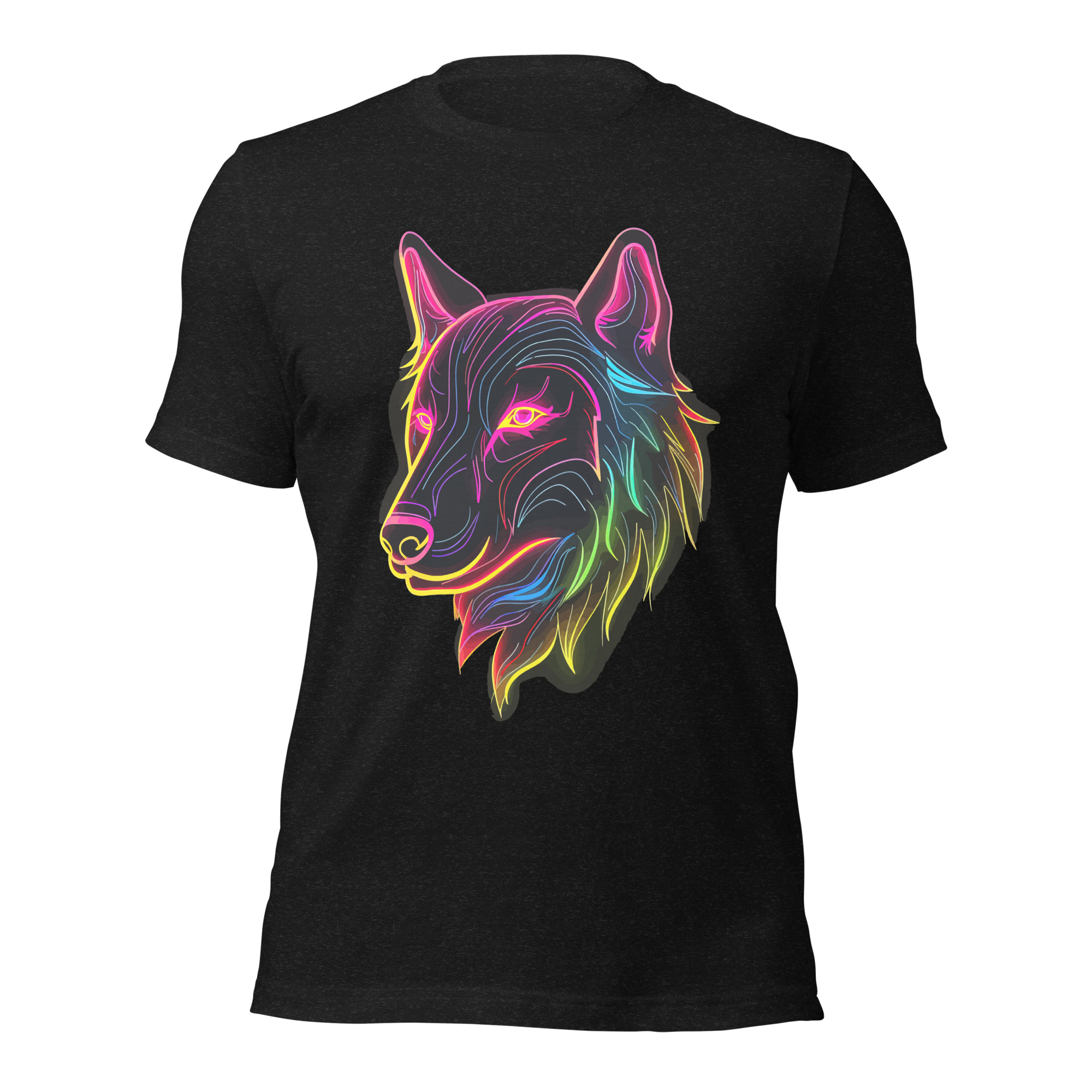 T-shirt Loup Néon