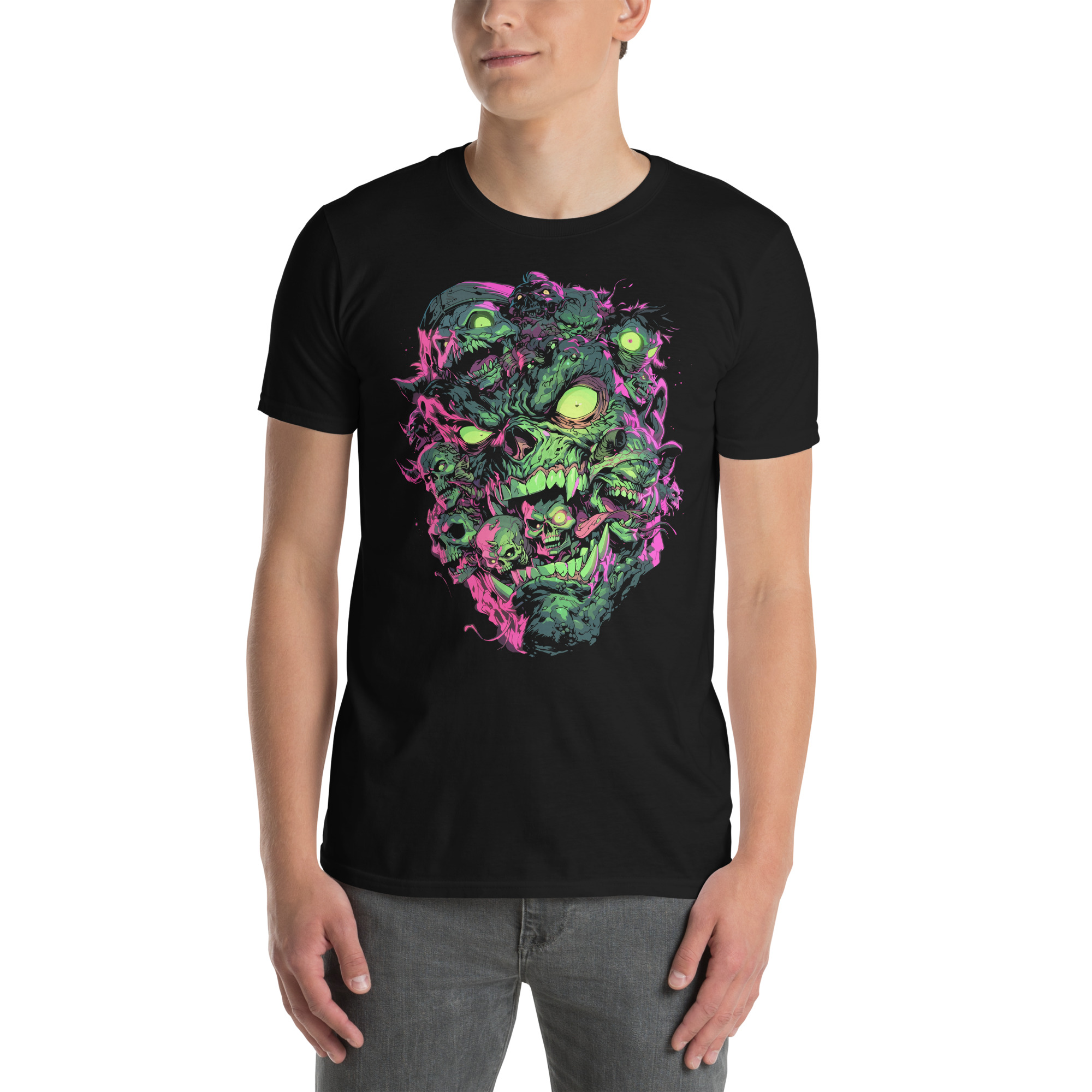 T-shirt Unisexe Chaos Face - TechnojnouN T-shirt Unisexe Chaos Face – Image 2